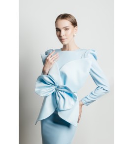 Платье ORCHID голубое миди