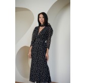 GABI DRESS черное в горох