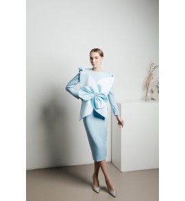 Платье ORCHID голубое миди